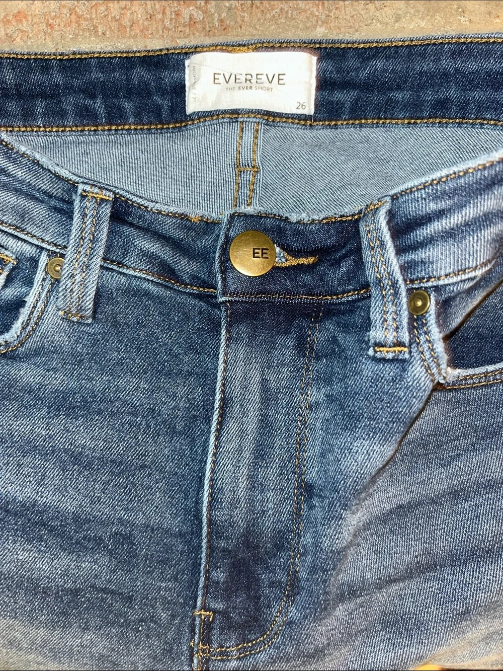 EVEREVE The EVER short, high rise cut off, 7” inseam